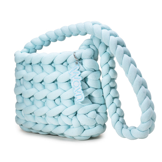 Baby blue crossbody bag