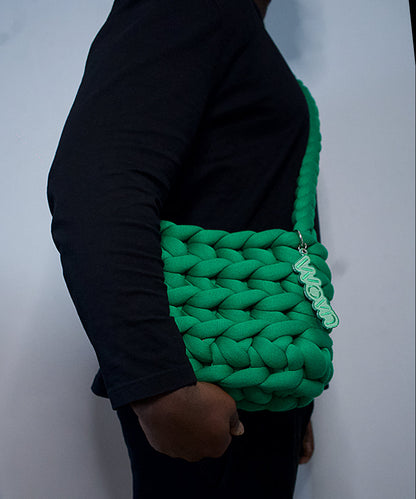 Emerald green crossbody bag