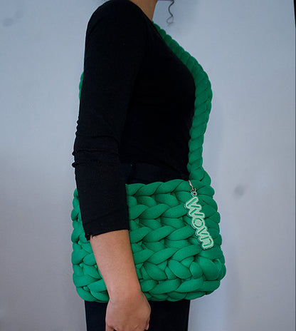 Emerald green crossbody bag