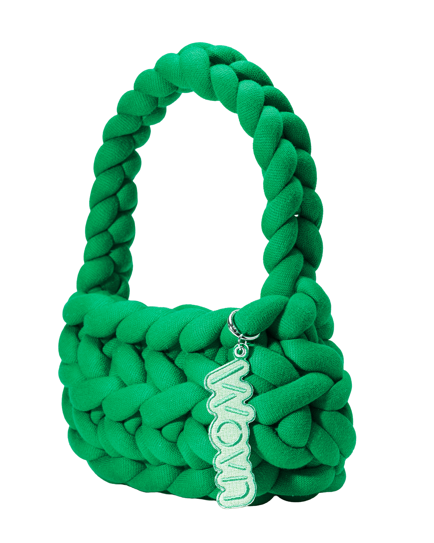 Emerald green basket handbag